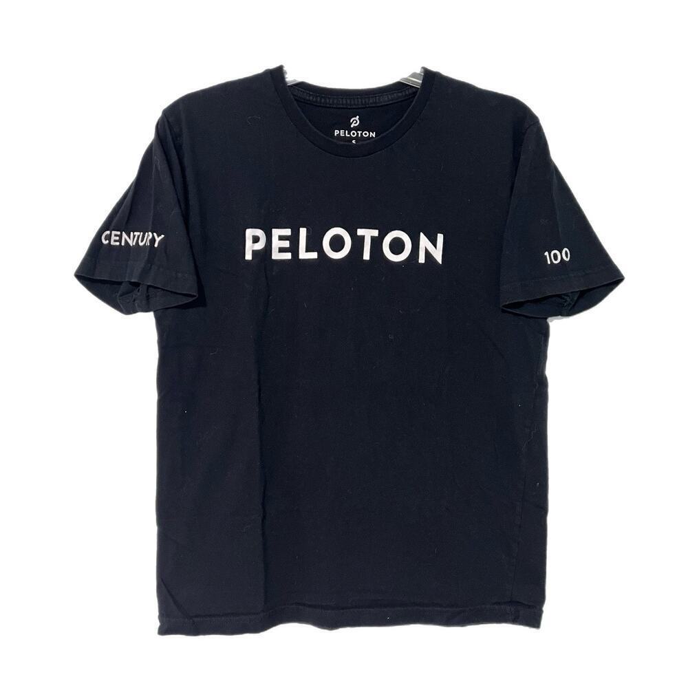 Peloton T-Shirt Century 100 Rides Women’s Size Small Black Short Sleeves